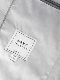 Blazers En Business-Jasjes|Pakken*Next Neutraal - Slim Fit - Kostuum met textuur: colbert