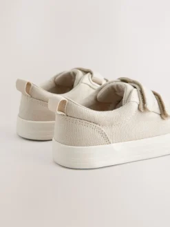 Sneakers|Next - Sneakers met twee klittenbandjes Neutraal