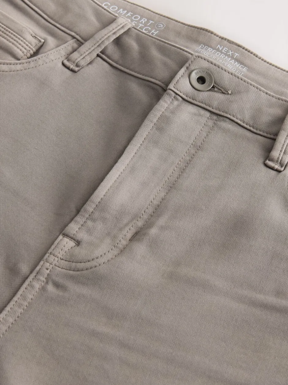 Jeans*Next - Standaard toelopende pasvorm - Comfortabele stretchjeans Neutraal