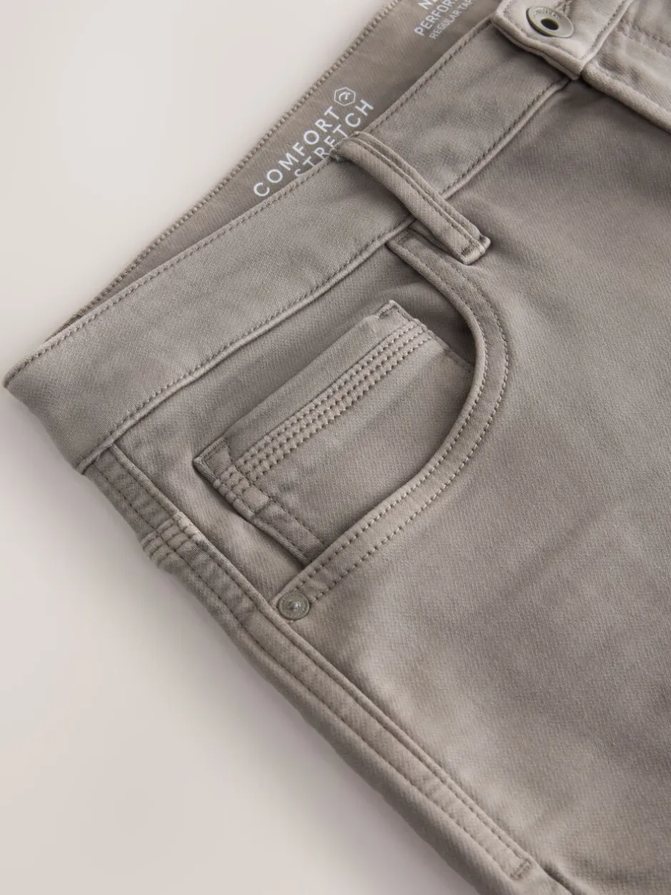 Jeans*Next - Standaard toelopende pasvorm - Comfortabele stretchjeans Neutraal