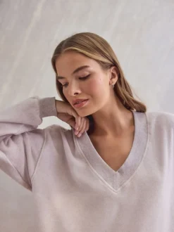 Loungewear|Next - STUDIO Fleece Tunic & Joggers Set Neutraal