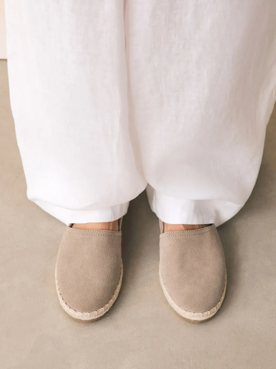 Lage Schoenen*Next - Suède espadrilles met dichte neus Neutraal