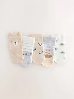 Sokken En Panty's|Sokken*Next - Verpakking van 5 paar babysokken (0 mnd-2 jr) Neutraal