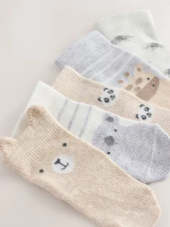 Sokken En Panty's|Sokken*Next - Verpakking van 5 paar babysokken (0 mnd-2 jr) Neutraal