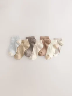 Sokken En Panty's|Sokken*Next Neutraal - Verpakking van 7 paar sneakersokken met hoog aandeel katoen