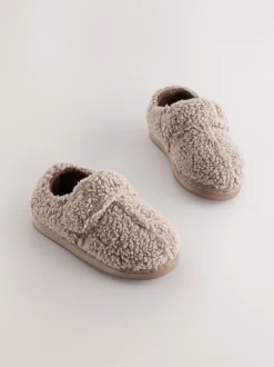 Pantoffels*Next - Warm gevoerde pantoffels met kuipzool Neutraal borg