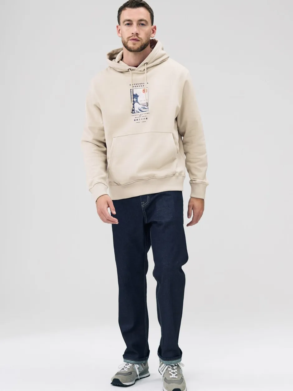 Sweaters En Hoody´S|Sweaters En Hoody´S*Next Neutraal ecru - Pullover-hoody - Hokusai Graphic License