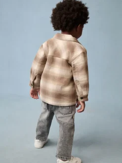 Jassen, Jacks En Kinderwagenpakjes|Jassen En Jacks*Next - Geruite shacket met borgvoering (3mnd -7jr) Neutraal geruit