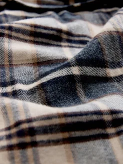 Loungewear|Kamerjassen En Badjassen*Next Neutraal geruit - Woven Dressing Gown