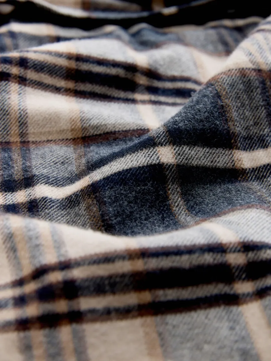 Loungewear|Kamerjassen En Badjassen*Next Neutraal geruit - Woven Dressing Gown
