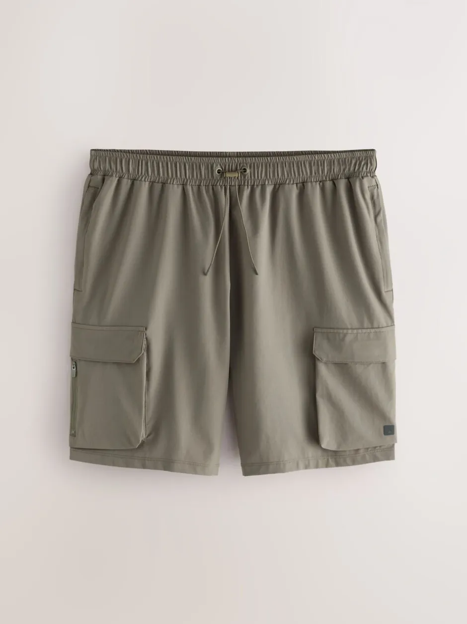 Shorts|Next - Active cargo gym trainingshorts Neutraal kiezelkleurig