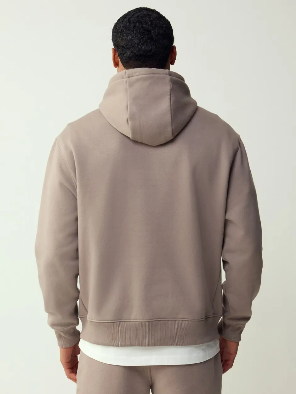 Sweaters En Hoody´S|Sweaters En Hoody´S*Next Neutraal kiezelkleurig - Normale Pasvorm - Zwaargewicht Cotton Rich Jersey Hoodie