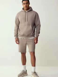 Sweaters En Hoody´S|Sweaters En Hoody´S*Next Neutraal kiezelkleurig - Normale Pasvorm - Zwaargewicht Cotton Rich Jersey Hoodie