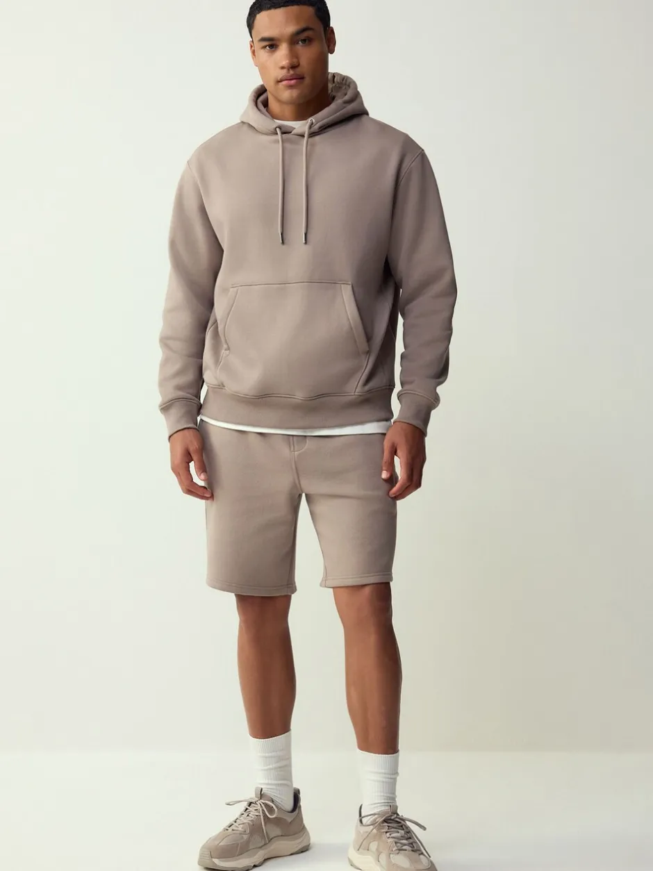 Sweaters En Hoody´S|Sweaters En Hoody´S*Next Neutraal kiezelkleurig - Normale Pasvorm - Zwaargewicht Cotton Rich Jersey Hoodie