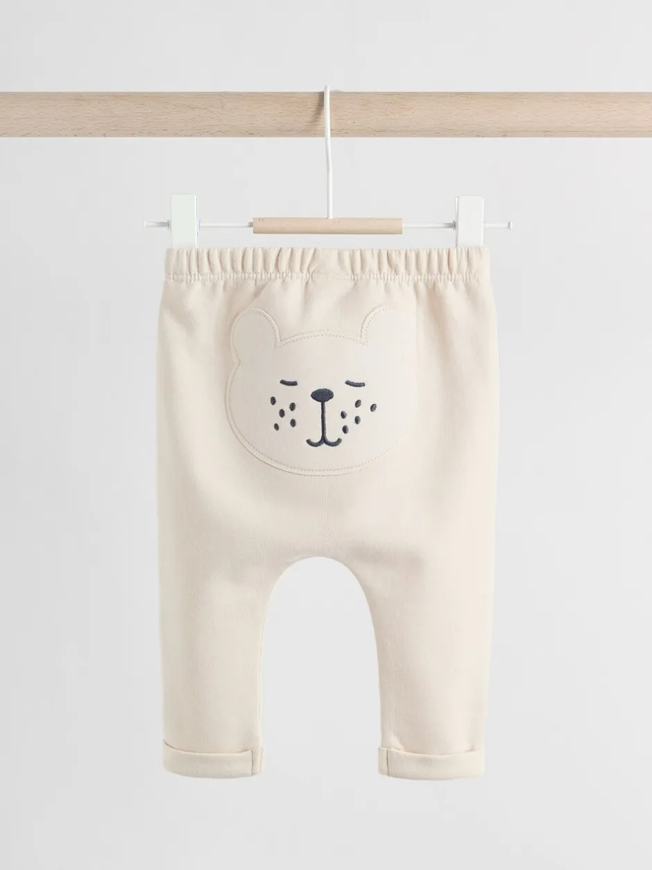 Broeken En Leggings|Next Neutraal met beren - Baby 100% Cotton Leggings 2 Pack (0mths-2yrs)