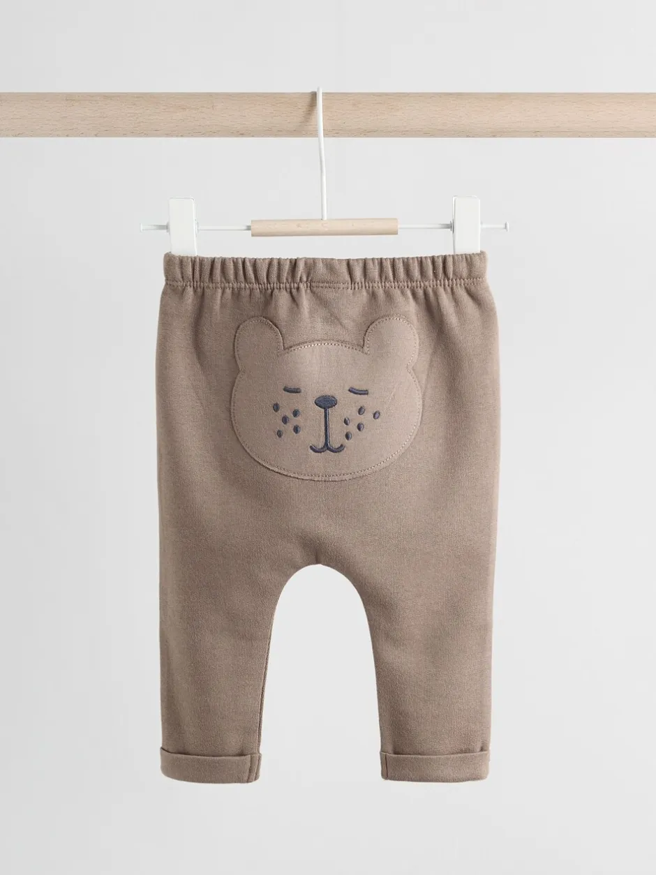 Broeken En Leggings|Next Neutraal met beren - Baby 100% Cotton Leggings 2 Pack (0mths-2yrs)