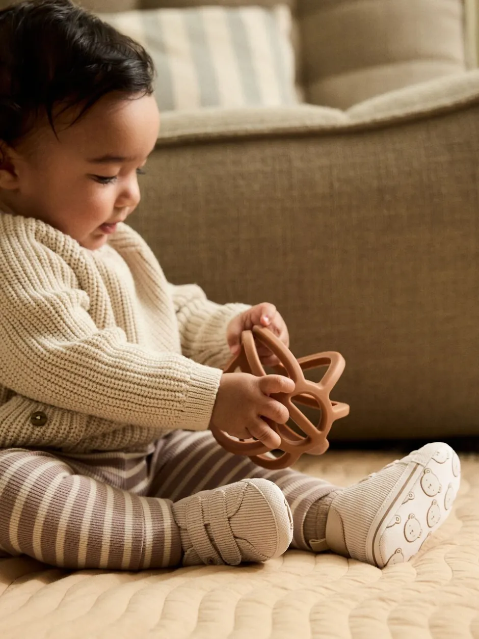 Pantoffels|Next - Babysneakers met klittenbandsluiting (0-2mnd) Neutraal met beren