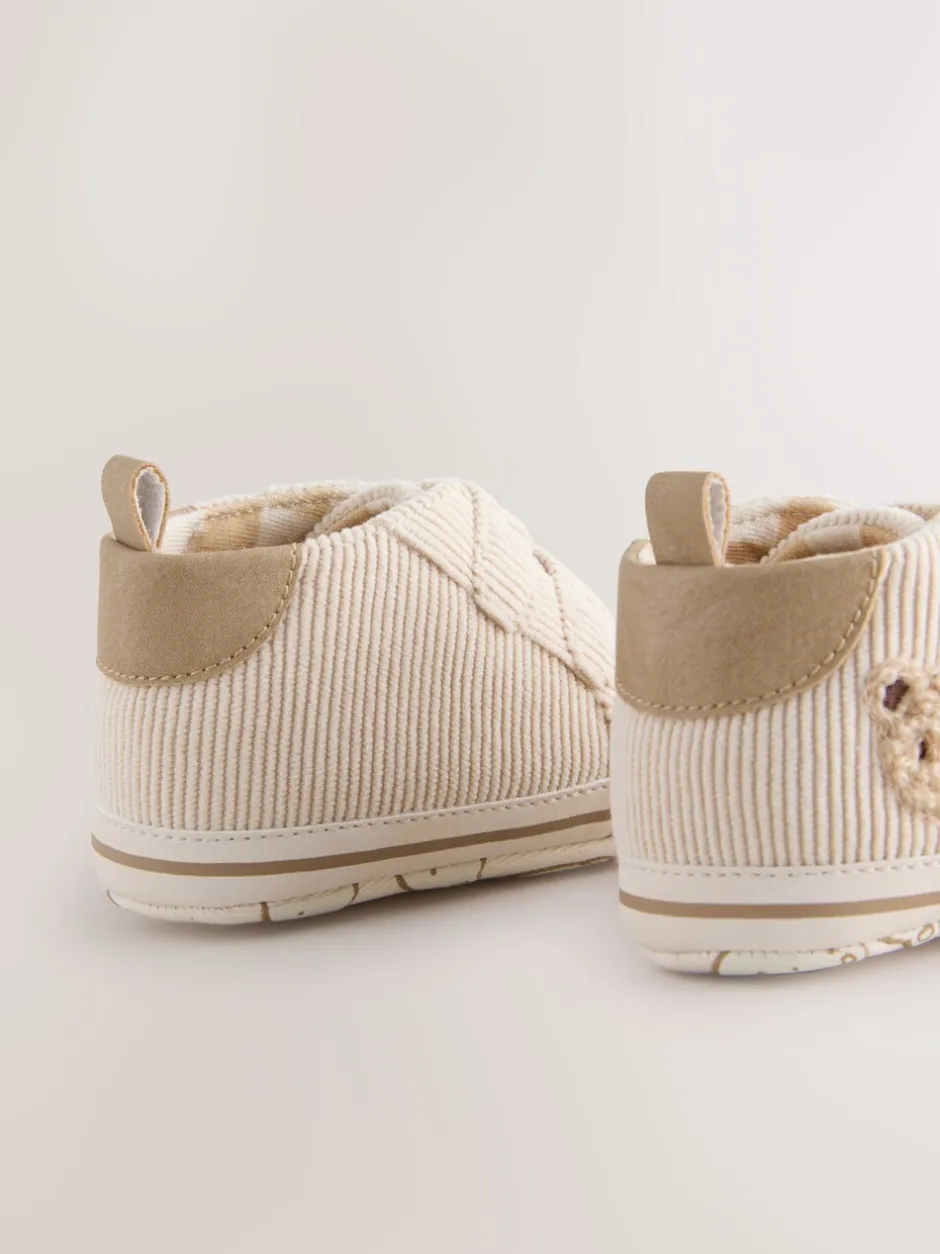 Pantoffels|Next - Babysneakers met klittenbandsluiting (0-2mnd) Neutraal met beren