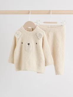 Sets En Combisets|Truien En Breisels*Next Neutraal met beren - Set van gebreide top en legging (0mnd -2jr)