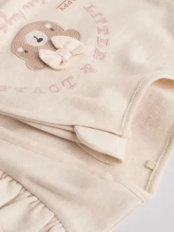 Babypakjes En Babypyjama's|Next - Verpakking van 3 babypyjama's met tweewegrits (0-2jr) Neutraal met beren