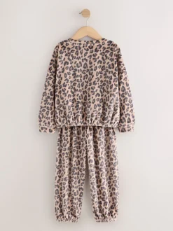 Nachtkleding En Pyjama's|Pyjama's*Next Neutraal met dieren - Behaaglijke fleece pyjama (3-16 jr)