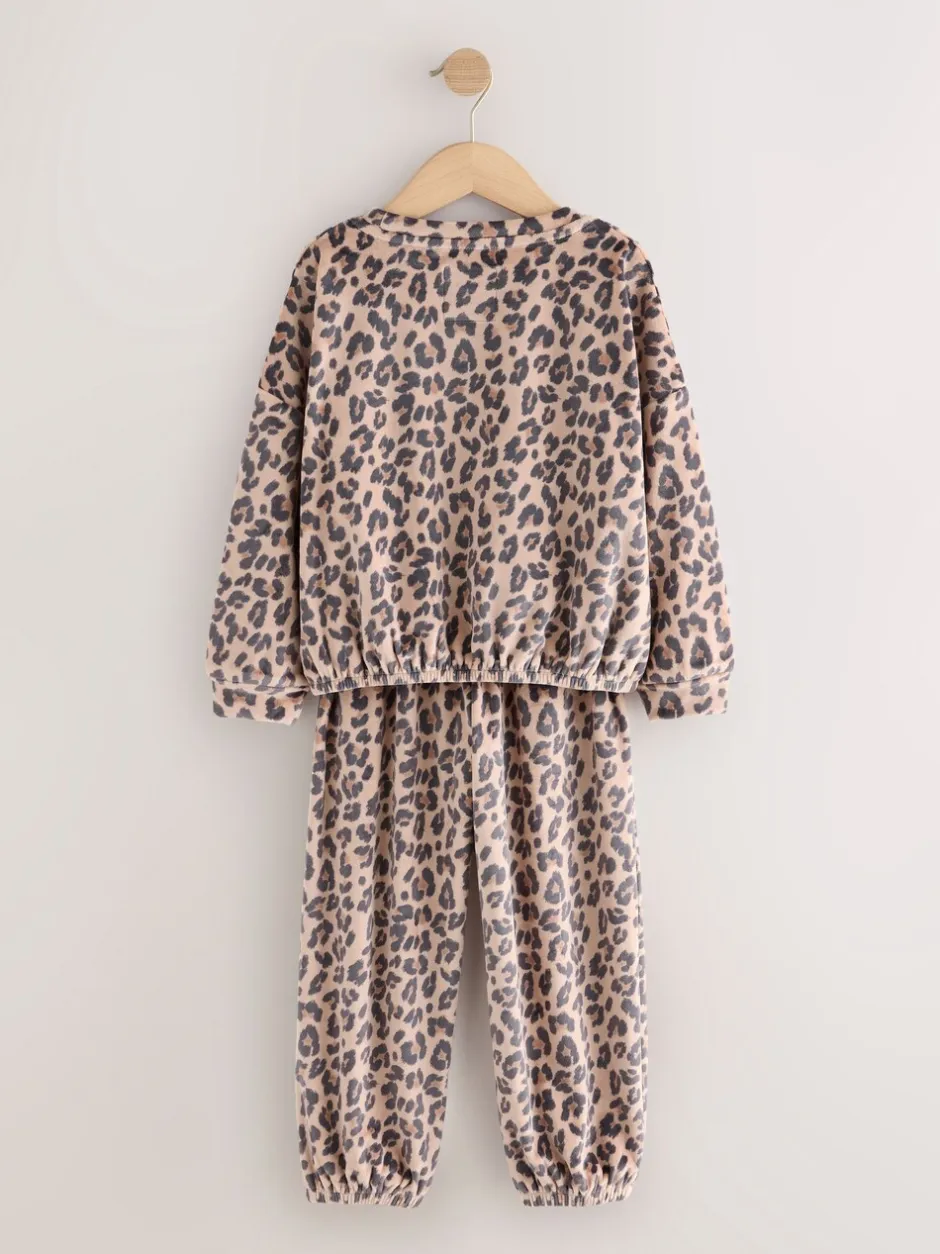 Nachtkleding En Pyjama's|Pyjama's*Next Neutraal met dieren - Behaaglijke fleece pyjama (3-16 jr)