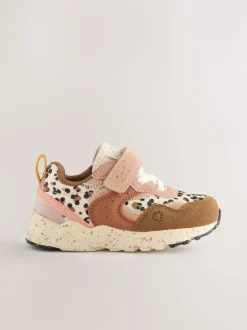 Sneakers|Next - Sneakers met elastische veters en klittenbandsluiting Neutraal met dieren