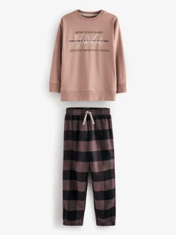 Pyjama's|Nachtkleding En Pyjama's|Next - Verpakking van 3 geweven geruite pyjama's (3-16 jr) Neutraal/zwart