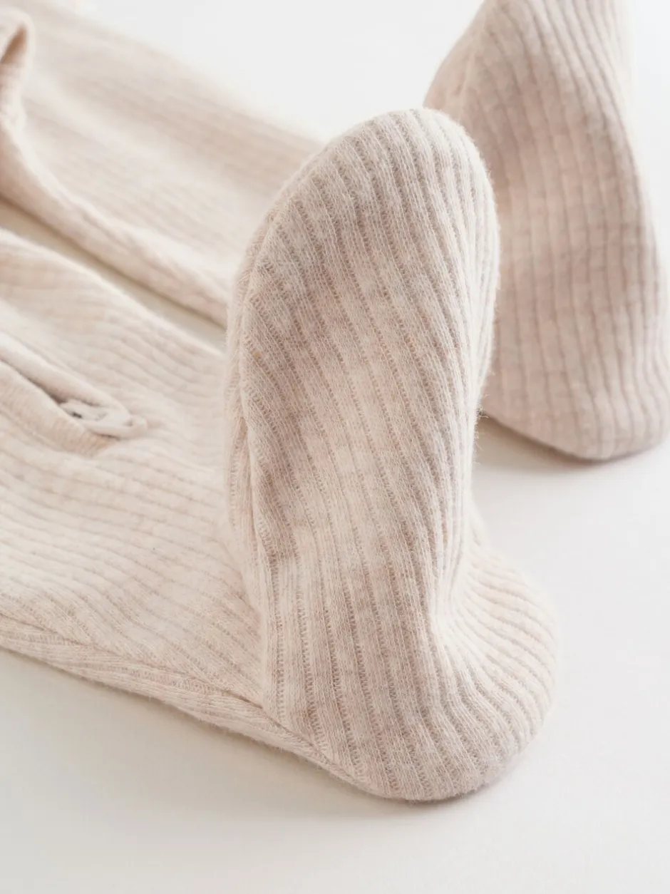Multipacks|Babypakjes En Babypyjama's|Next Neutral Milkclub - Verpakking van 3 babypyjama's met tweewegrits (0-2jr)