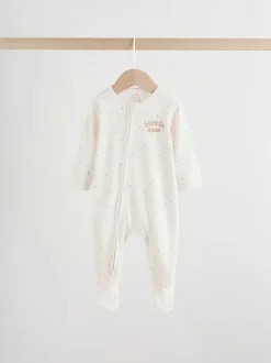 Multipacks|Babypakjes En Babypyjama's|Next Neutral Milkclub - Verpakking van 3 babypyjama's met tweewegrits (0-2jr)