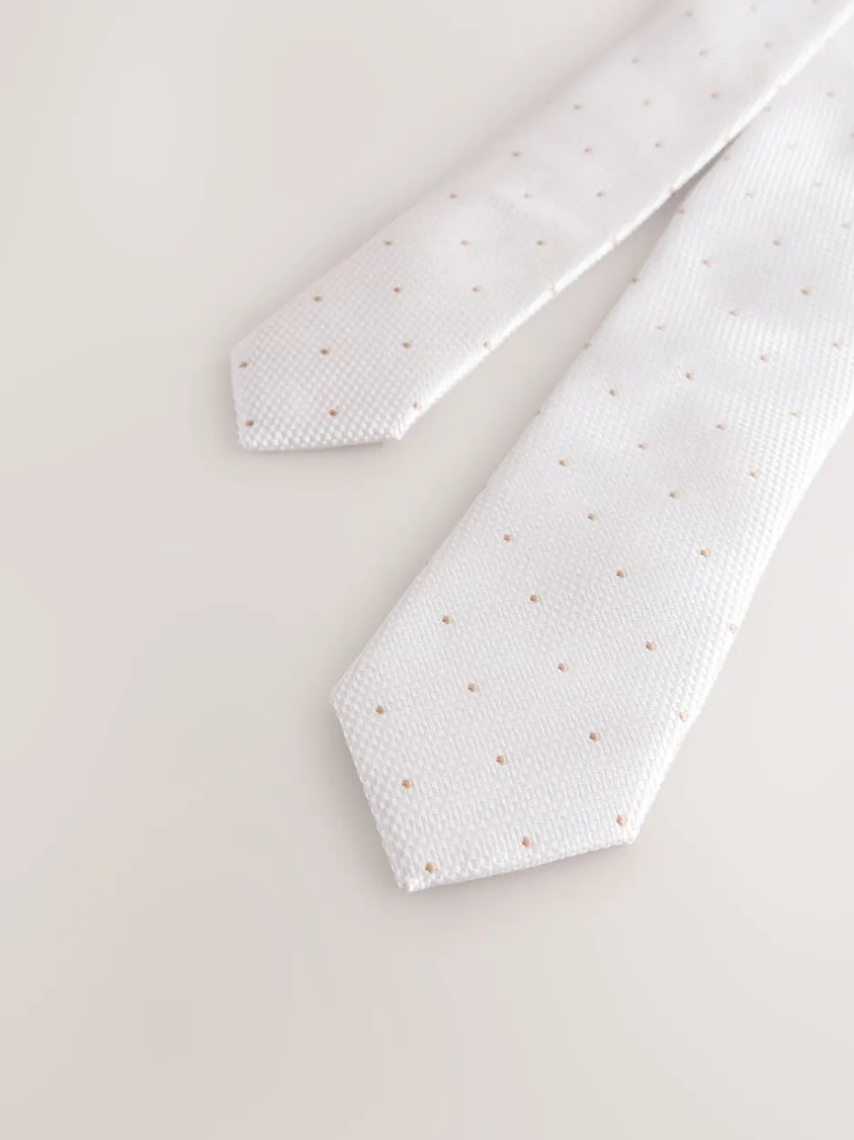 Kostuums En Herenvesten|Next Neutral Polka Dot - Stropdas (3-16 jr)