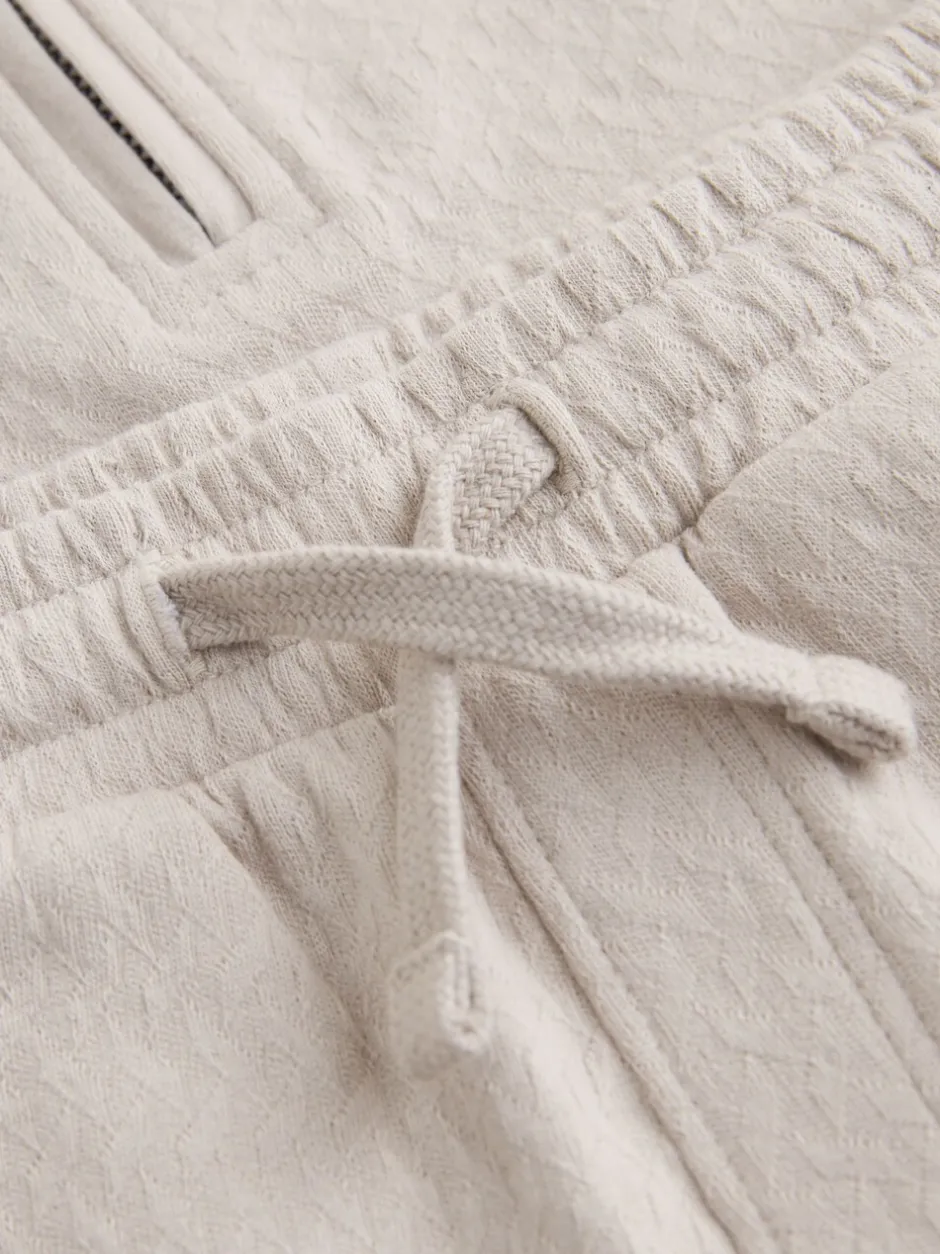Shorts|Next Neutral Zip Neck - Set van poloshirt met korte mouwen en short (3mnd-7jr)
