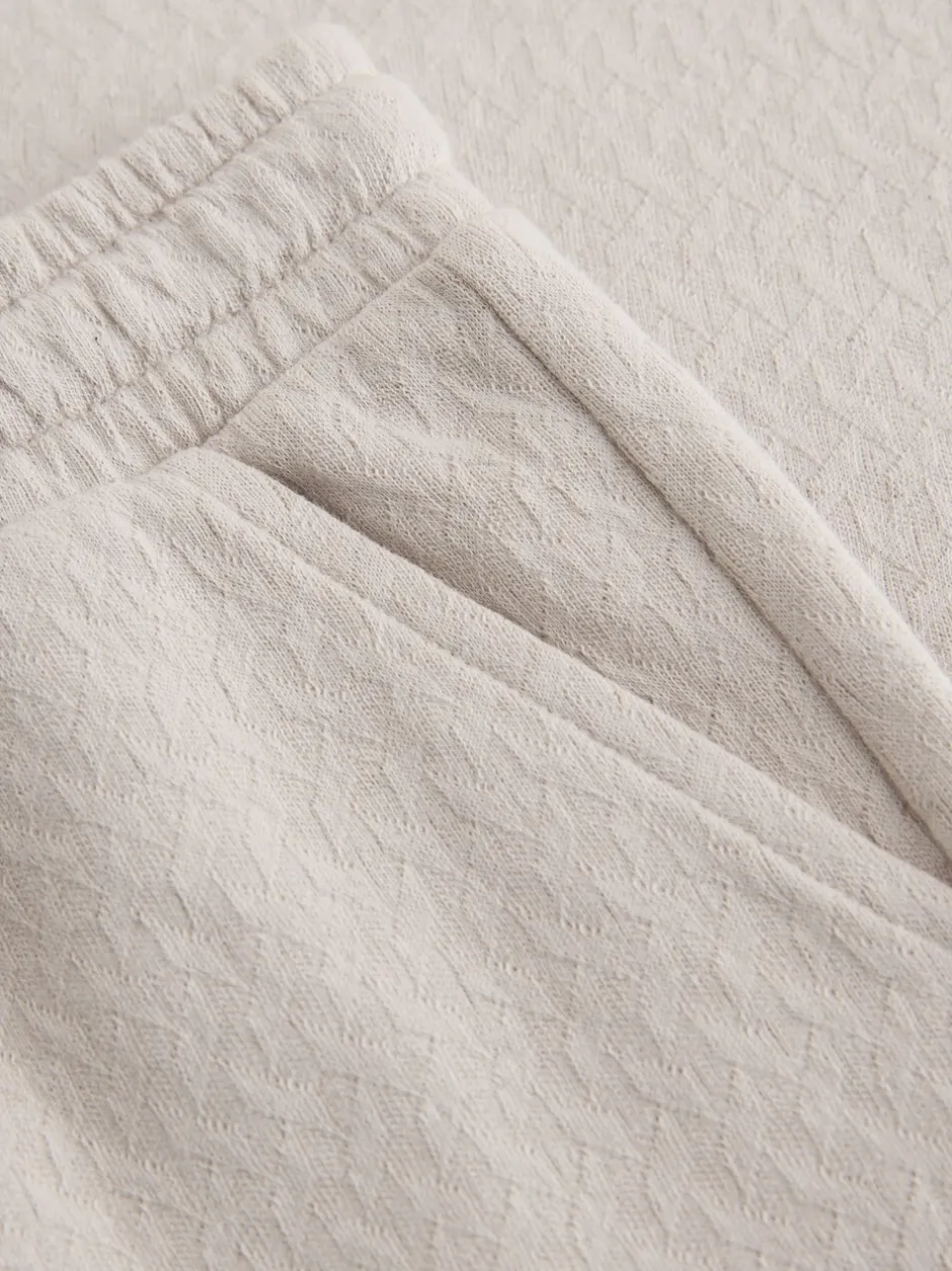 Shorts|Next Neutral Zip Neck - Set van poloshirt met korte mouwen en short (3mnd-7jr)