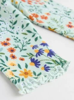Sets En Combisets|Truien En Breisels*Next Neutrale Eend/Saliegroen met fijne print - 2 -delige babyset met gebreide trui en legging (0mnd-3jr)