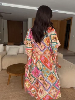 Mutsen, Handschoenen En Sjaals|Badkleding|Never Fully Dressed kimono van katoenmix
