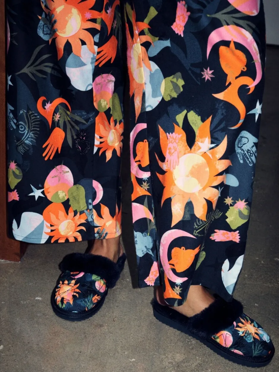 Pantoffels*Never Fully Dressed Quilted Faux Fur Lined Mule Slippers