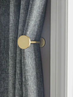 Gordijnroedes En -Accessoires*Next - Set van 2 gordijnhouders met studs Goud