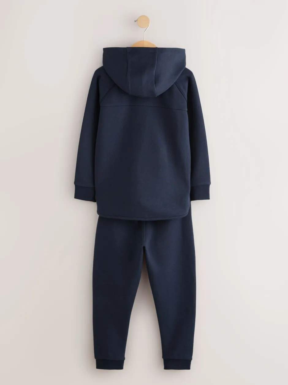 Joggingbroeken|Next - Tech Sportswear Hoodie and Joggers Set Nieuw donkerblauw