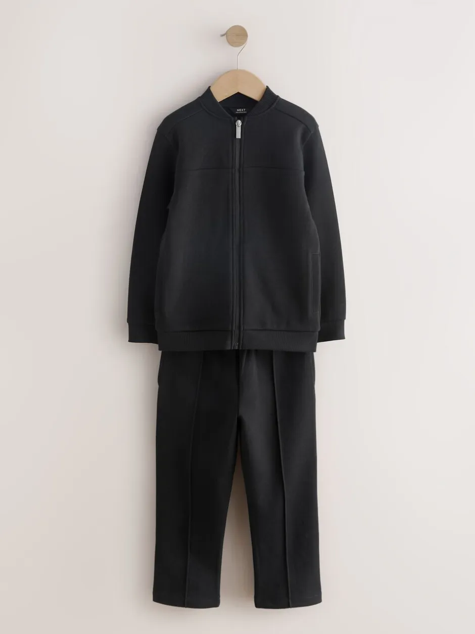 Joggingbroeken|Sweaters En Hoody´S*Next - Modieuze set met jersey bomberjack en joggingbroek (3-16jr) Nieuw zwart