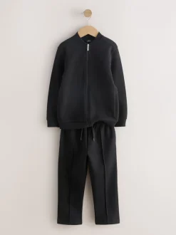 Joggingbroeken|Sweaters En Hoody´S*Next - Modieuze set met jersey bomberjack en joggingbroek (3-16jr) Nieuw zwart