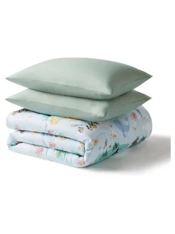 Dekbedden En Kussens*Night Lark Junior Overtrekloos Dekbed Set 4,5 Tog Animal Atlas
