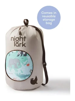 Dekbedden En Kussens*Night Lark Junior Overtrekloos Dekbed Set 4,5 Tog Animal Atlas