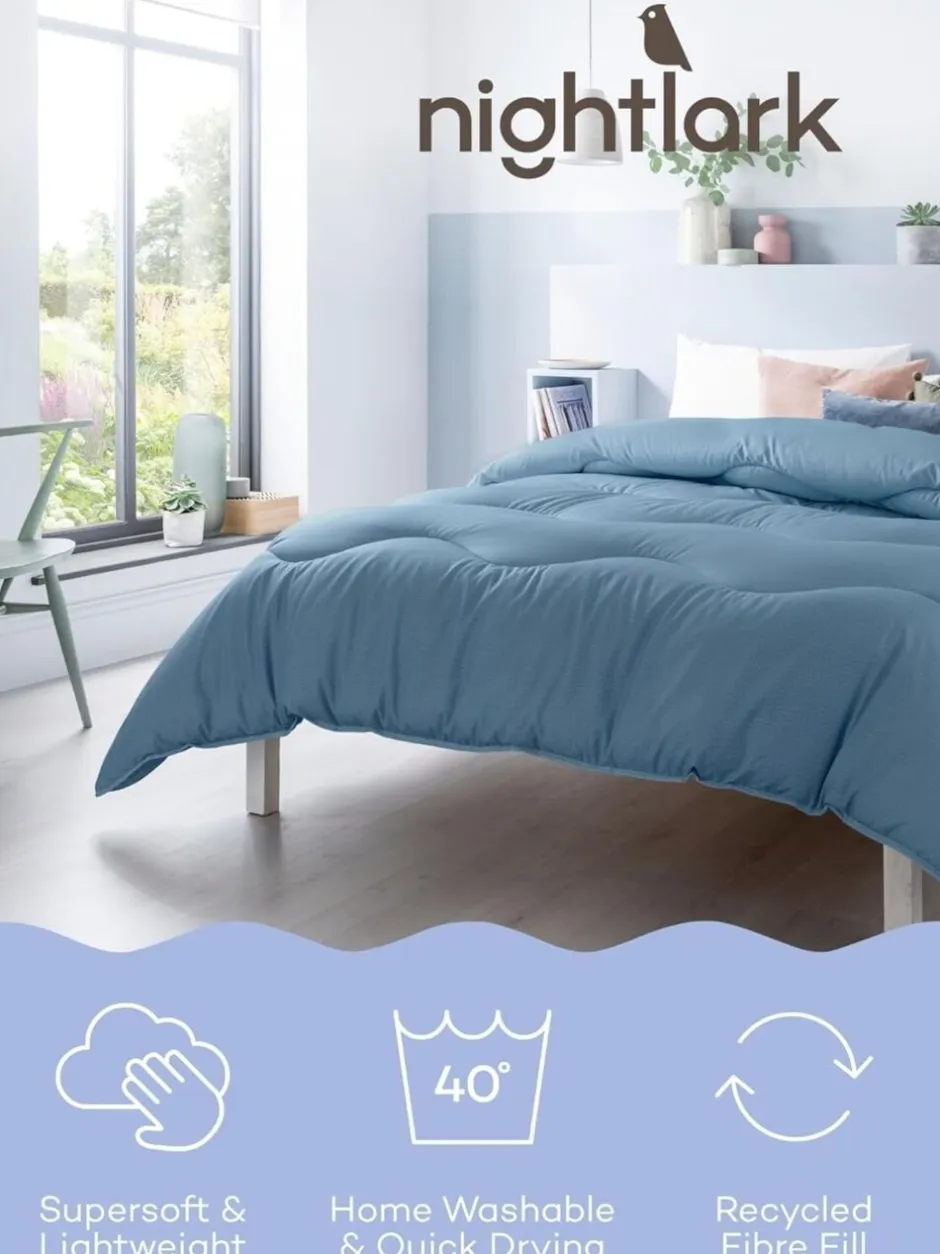 Dekbedden En Kussens*Night Lark Linen 10.5 Tog Coverless Duvet Blauw