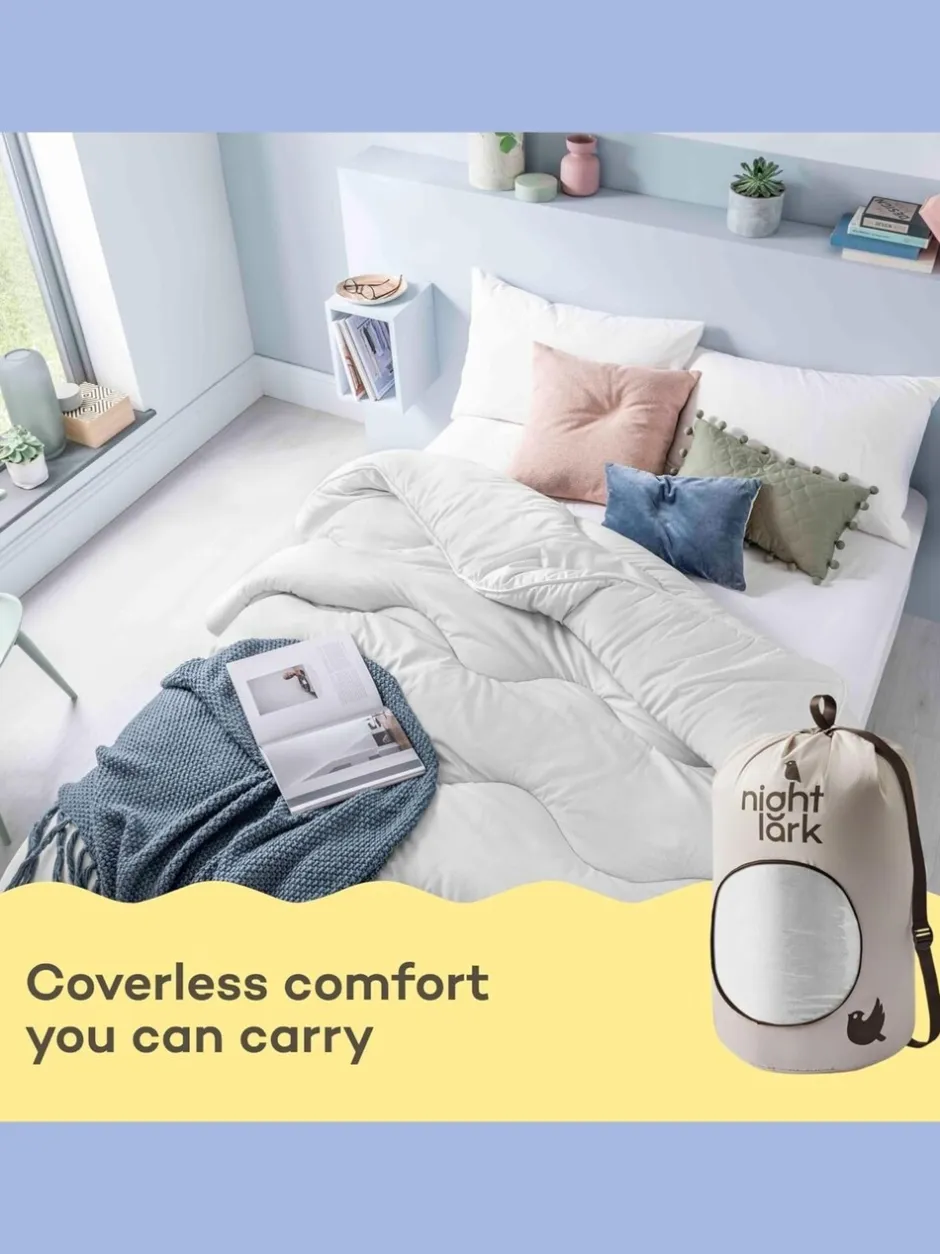 Dekbedden En Kussens|Night Lark Linen 4.5 Tog Coverless Duvet Grijs