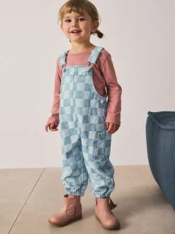 Tuinbroeken*Next Normaal blauw - Bretelbroeken gecontroleerd (3maanden -7jaar)