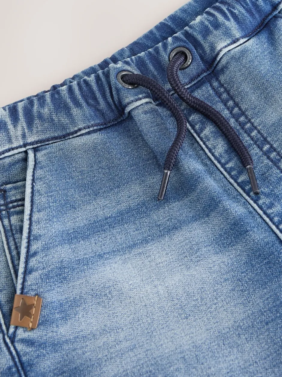 Jeans En Joggingbroeken|Jeans|Next - Comfortabele wijde cargojeans met stretch (3mnd-7jr) Normaal blauw