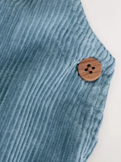 Rompertjes En Tuinbroeken|Sets En Outfits*Next Normaal blauw - Corduroy bretelbroeken en Bodysuit set (0mnd-2jr)