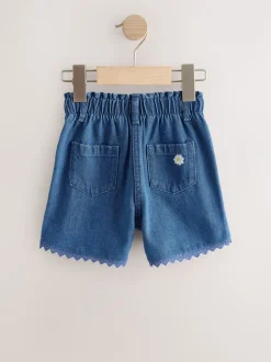 Shorts*Next Normaal blauw - Daisy Embroidered Denim Shorts (3mths-7yrs)
