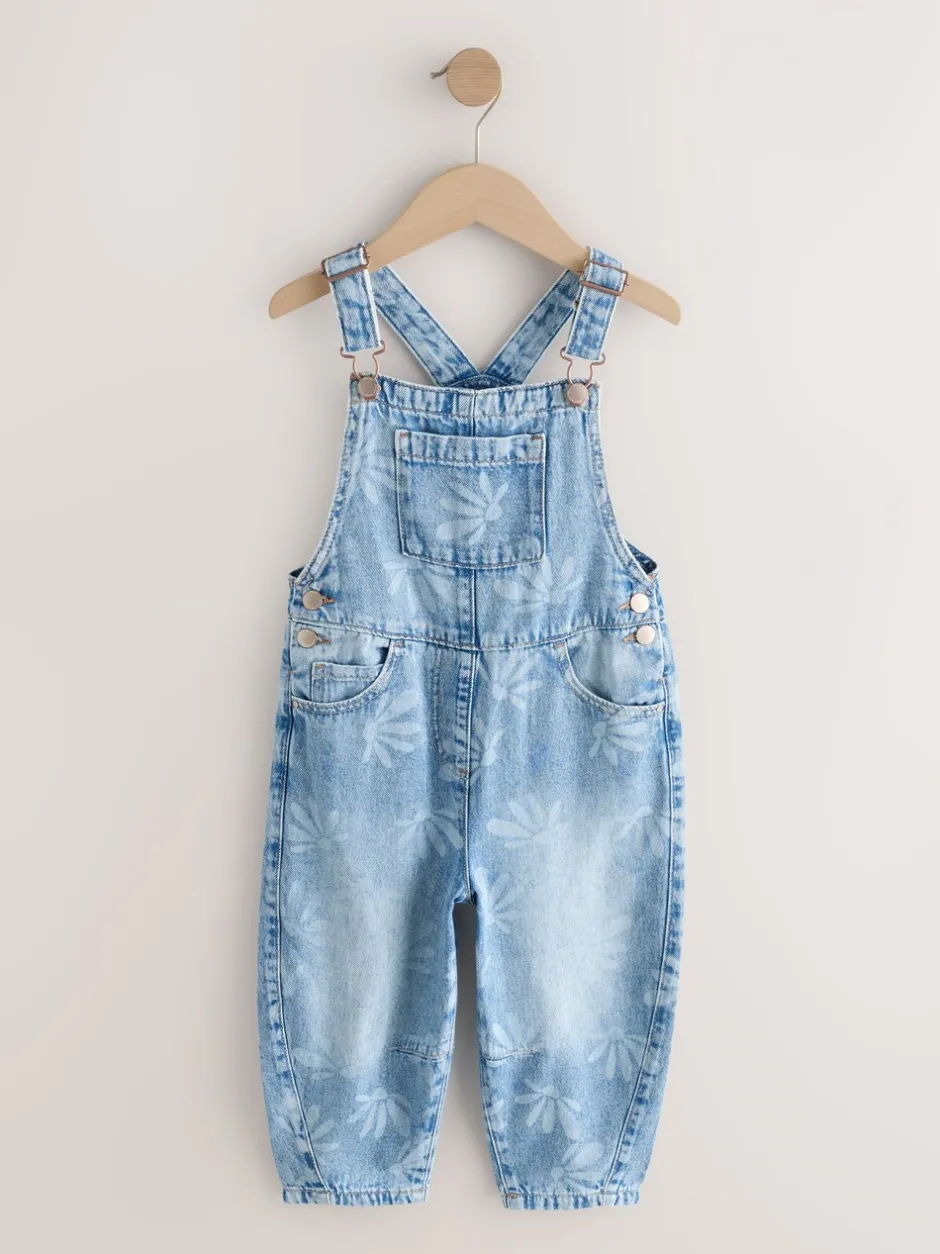 Tuinbroeken|Jumpsuits En Playsuits*Next Normaal blauw - Daisy Printed Dungaree (3-16yrs)