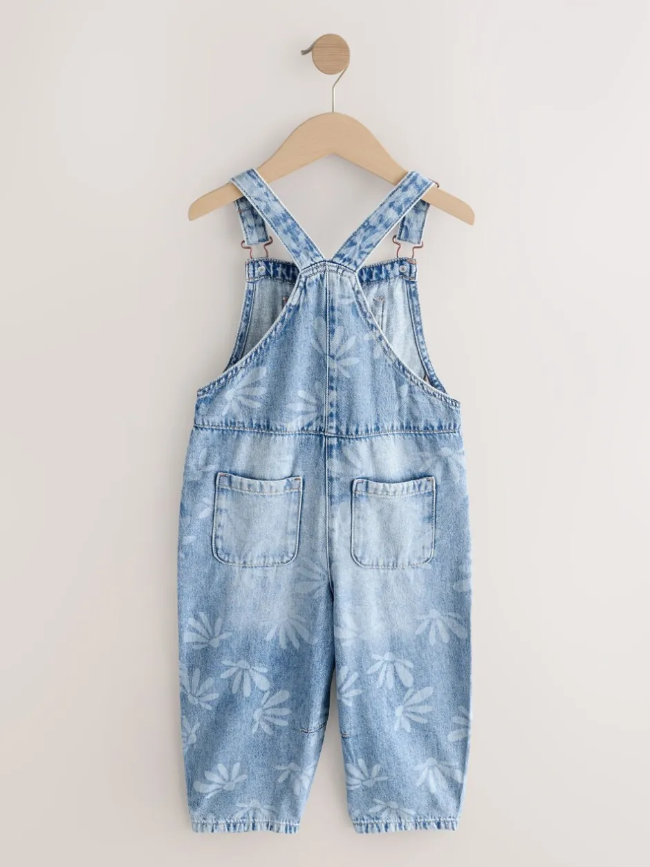 Tuinbroeken|Jumpsuits En Playsuits*Next Normaal blauw - Daisy Printed Dungaree (3-16yrs)